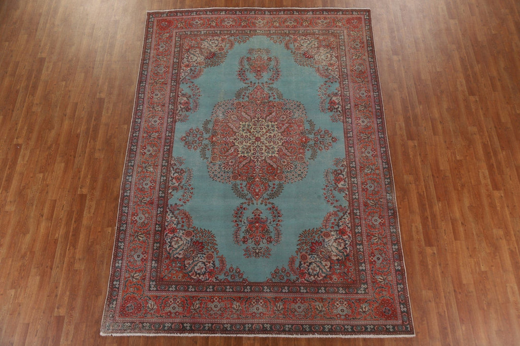 Vintage Tabriz Persian Area Rug 8x11