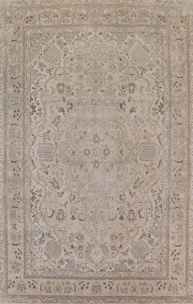 Geometric Tabriz Persian Area Rug 7x10