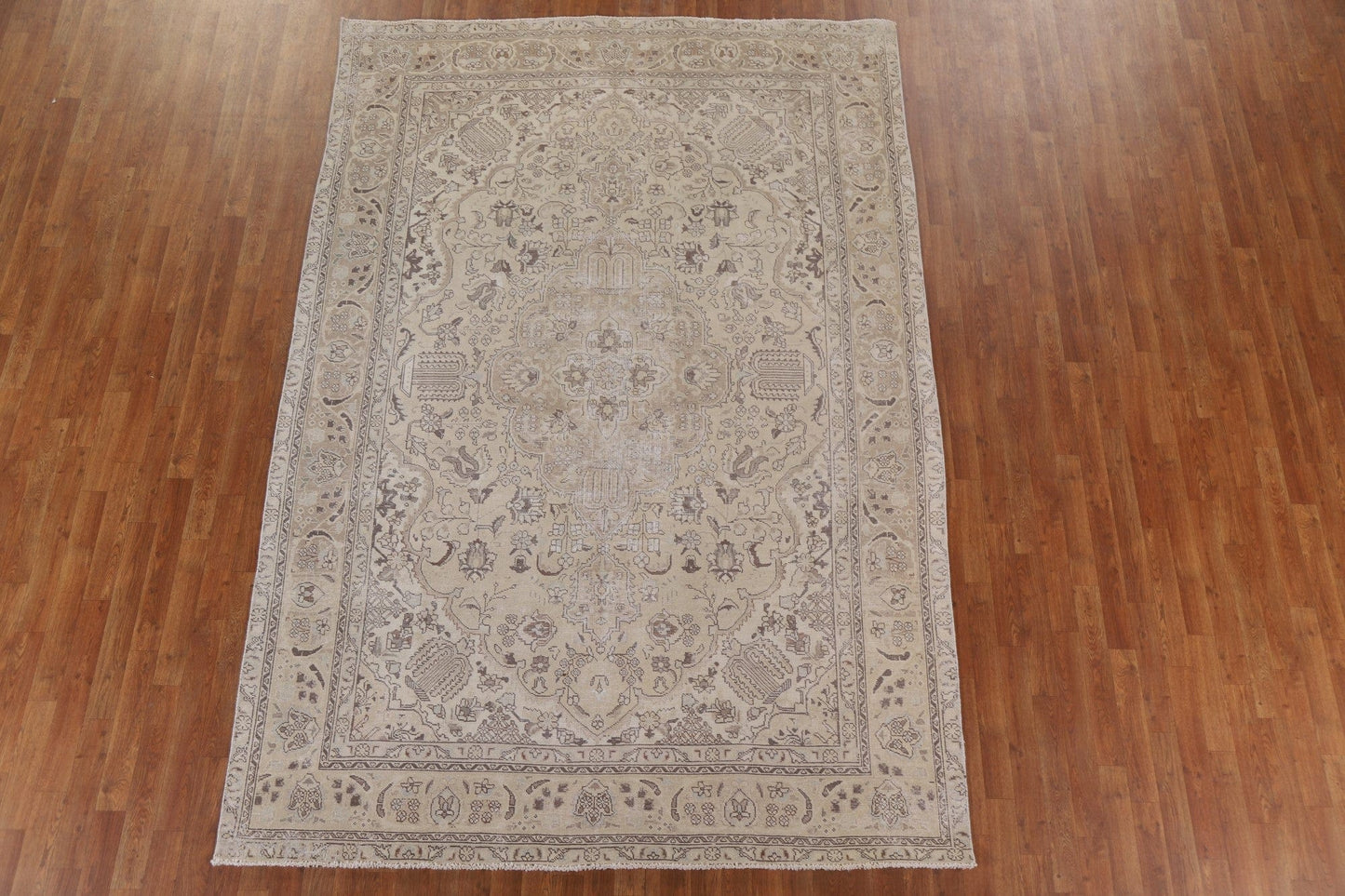 Geometric Tabriz Persian Area Rug 7x10