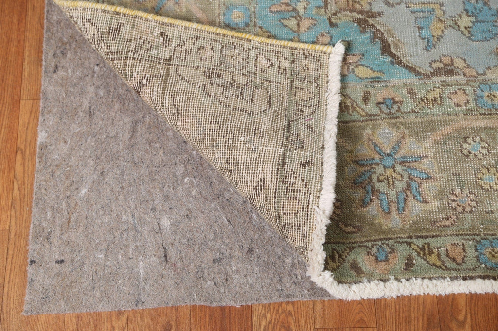 Distressed Over-Dyed Tabriz Persian Area Rug 6x9