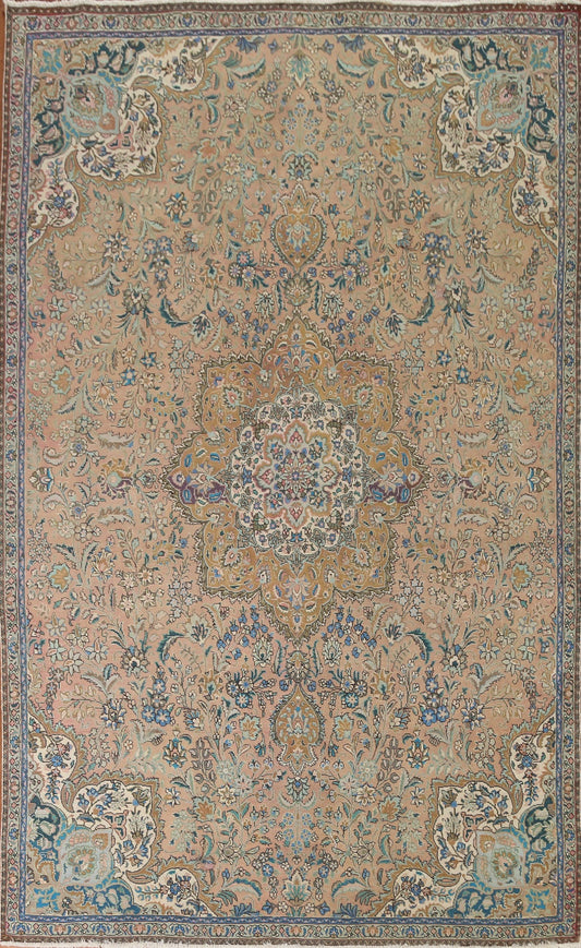 Vintage Tabriz Persian Area Rug 7x11