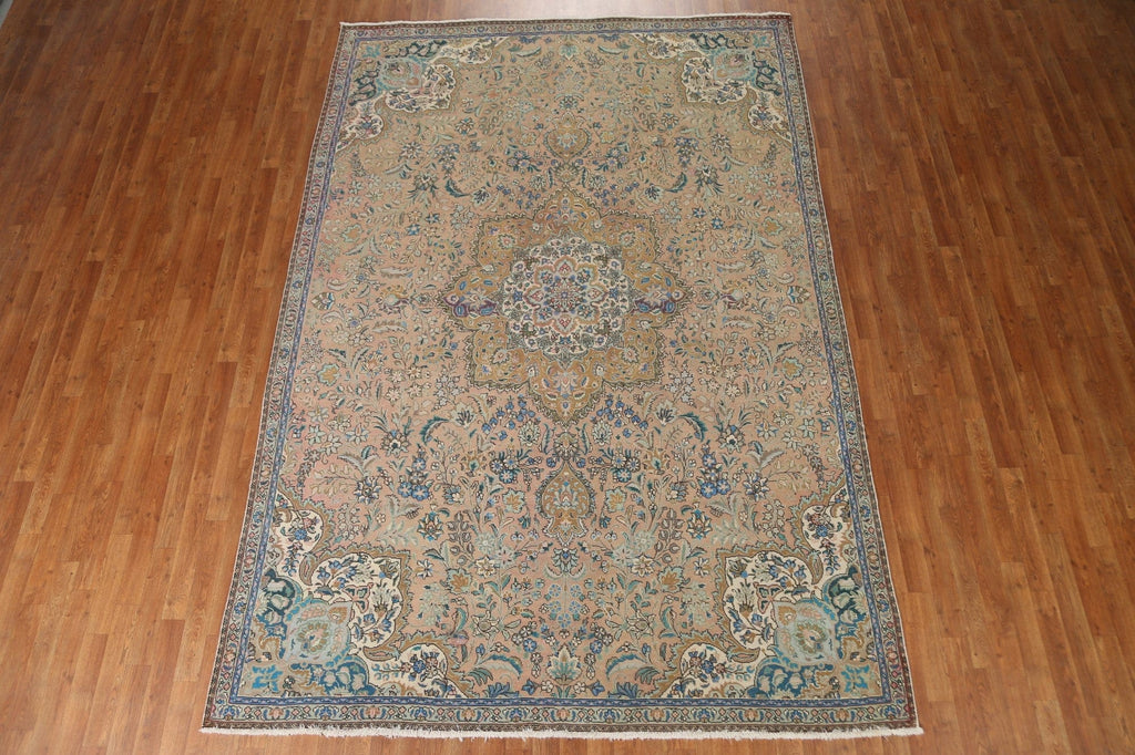 Vintage Tabriz Persian Area Rug 7x11