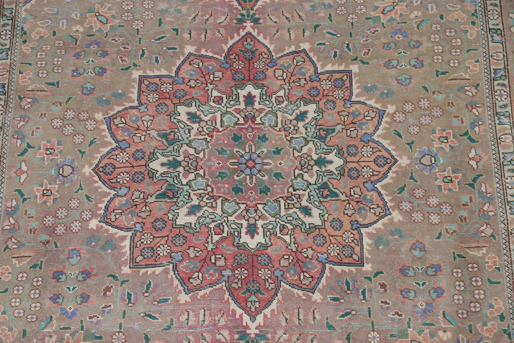 Distressed Tabriz Persian Area Rug 6x10