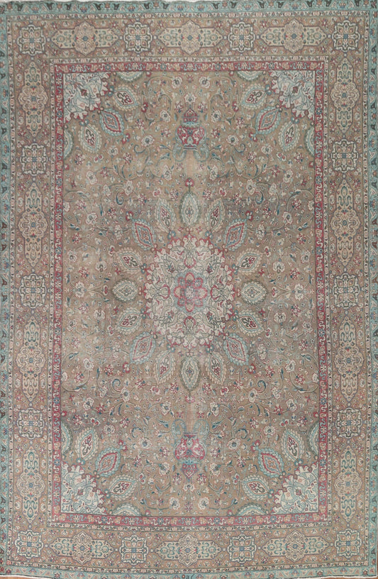 Vintage Tabriz Persian Area Rug 10x12