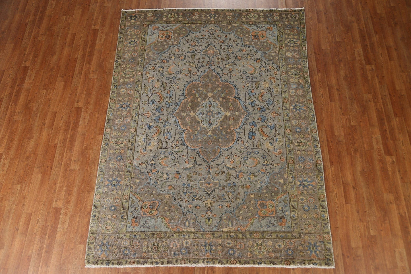 Over-Dyed Tabriz Persian Area Rug 7x9