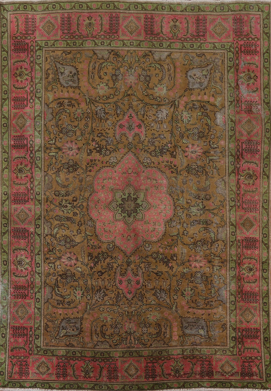 Over-Dyed Tabriz Persian Area Rug 8x11