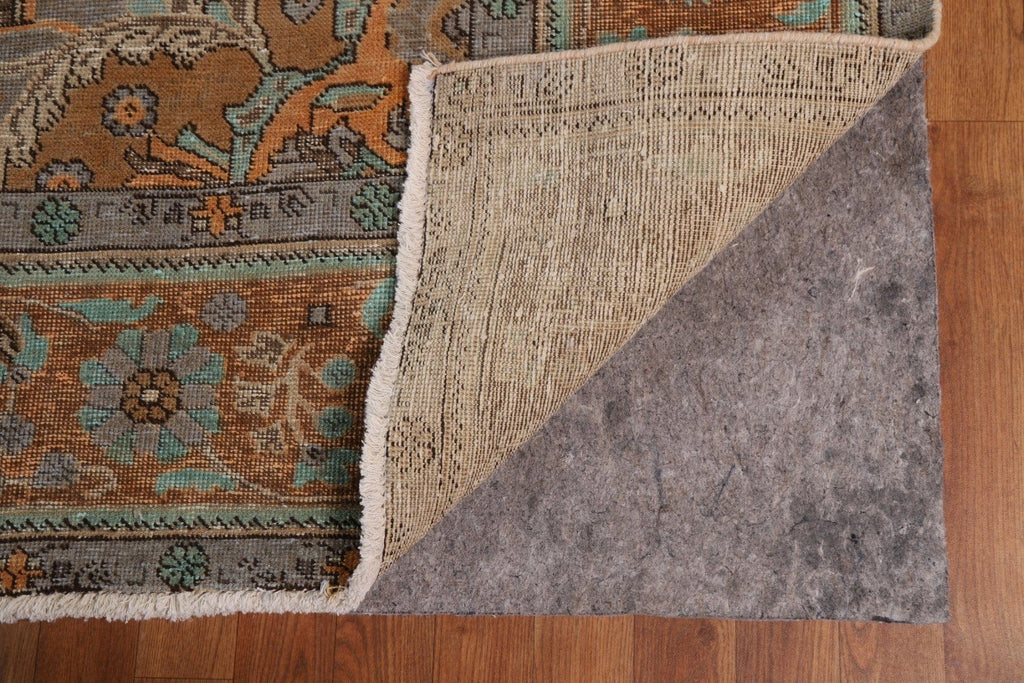 Distressed Over-Dyed Tabriz Persian Area Rug 10x13