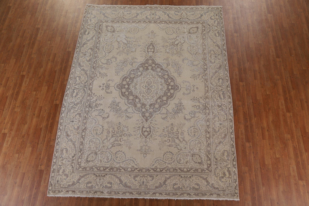 Vintage Tabriz Persian Area Rug 9x11