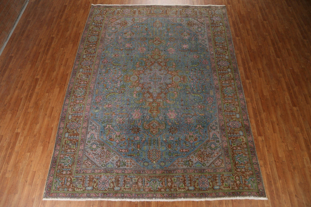 Over-Dyed Tabriz Persian Area Rug 9x13