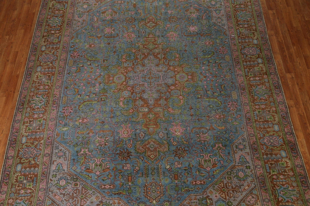 Over-Dyed Tabriz Persian Area Rug 9x13