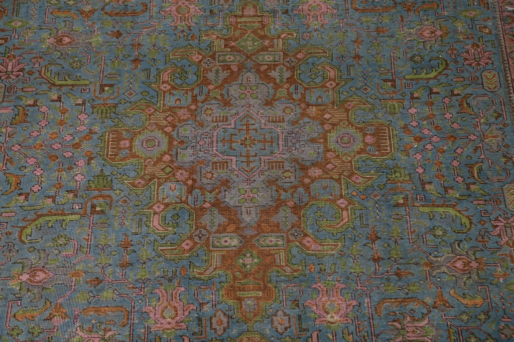 Over-Dyed Tabriz Persian Area Rug 9x13