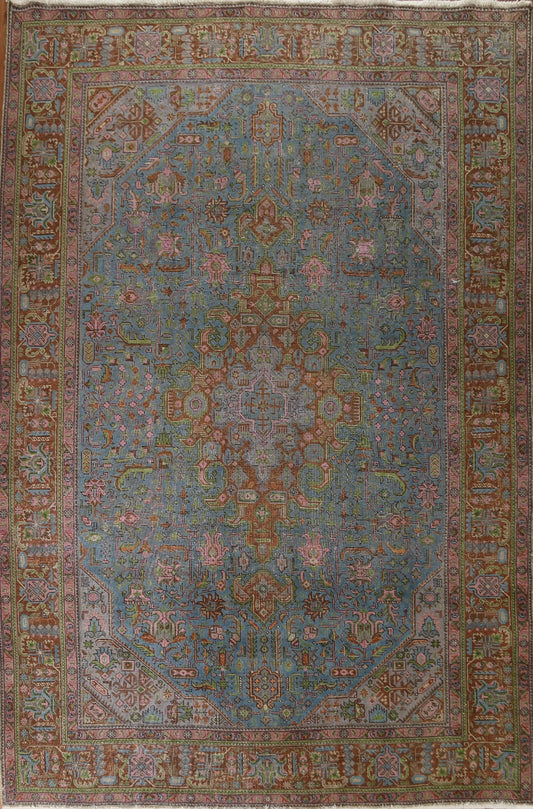 Over-Dyed Tabriz Persian Area Rug 9x13