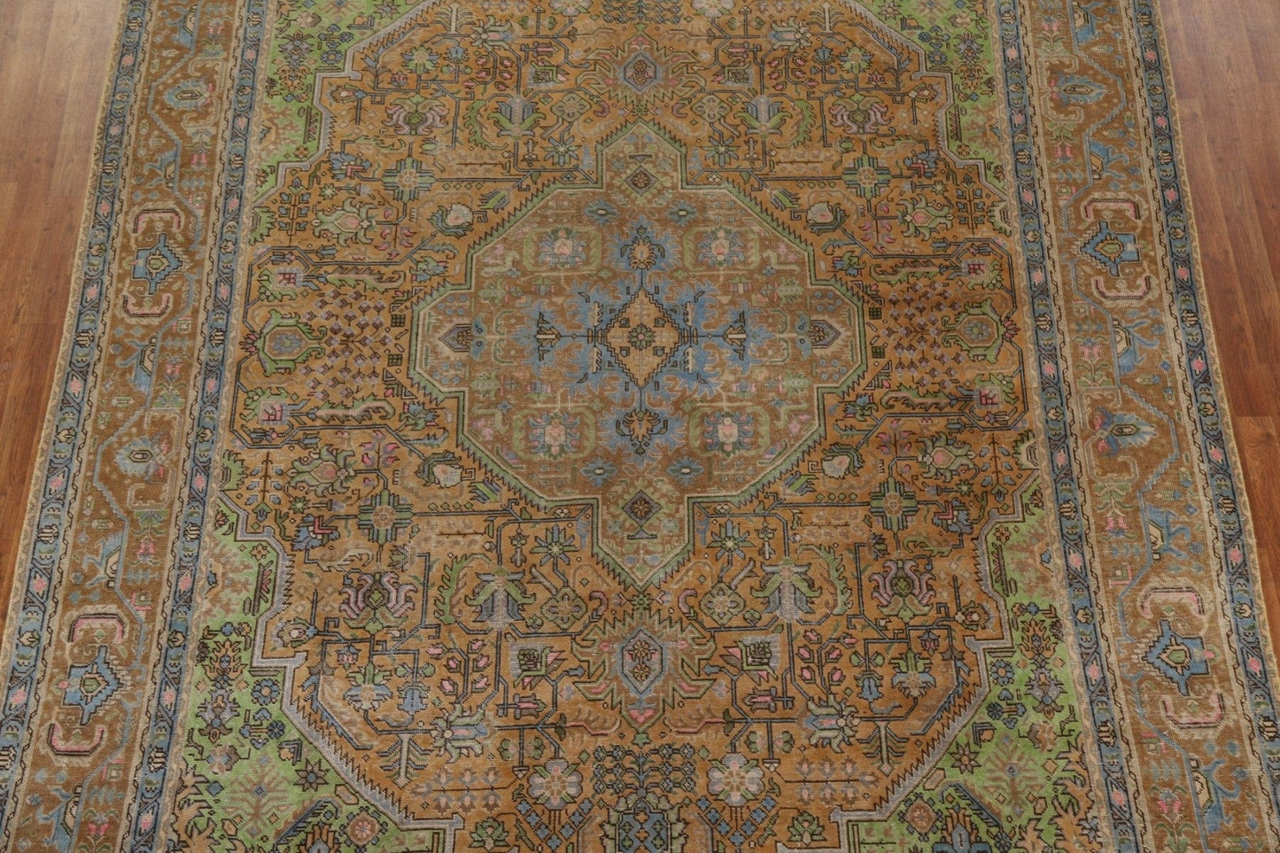 Over-Dyed Tabriz Persian Area Rug 9x13