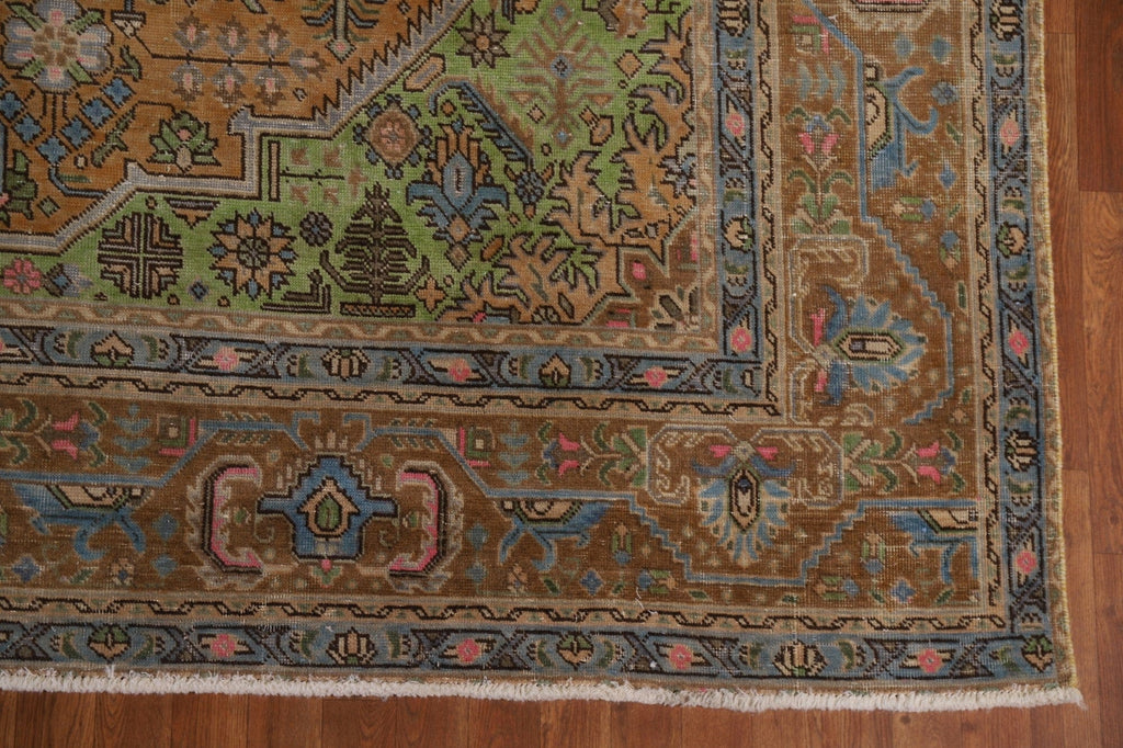 Over-Dyed Tabriz Persian Area Rug 9x13