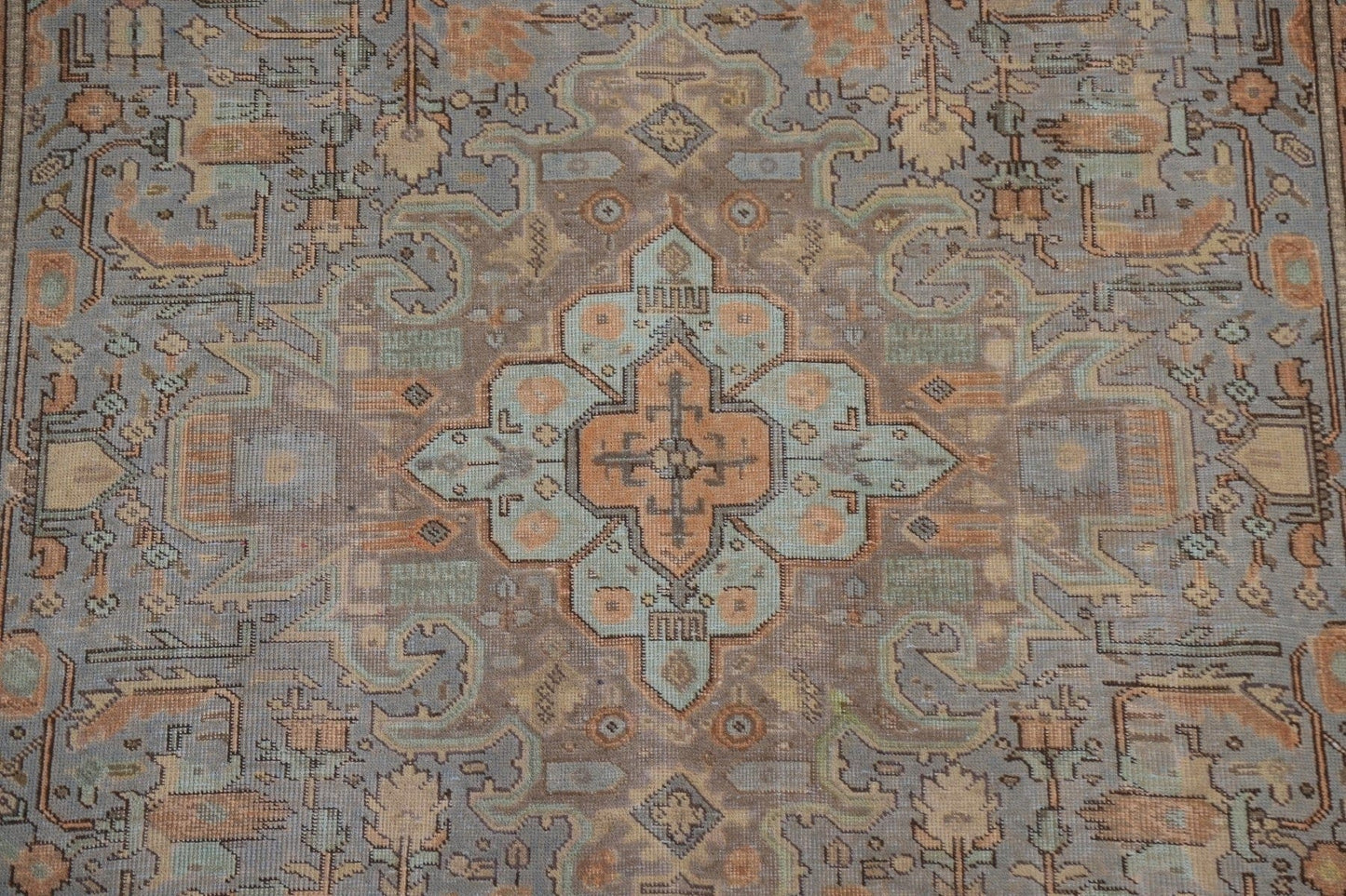 Over-Dyed Tabriz Persian Area Rug 7x9