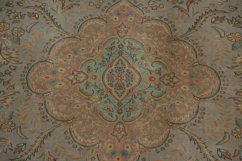 Over-Dyed Tabriz Persian Area Rug 9x13