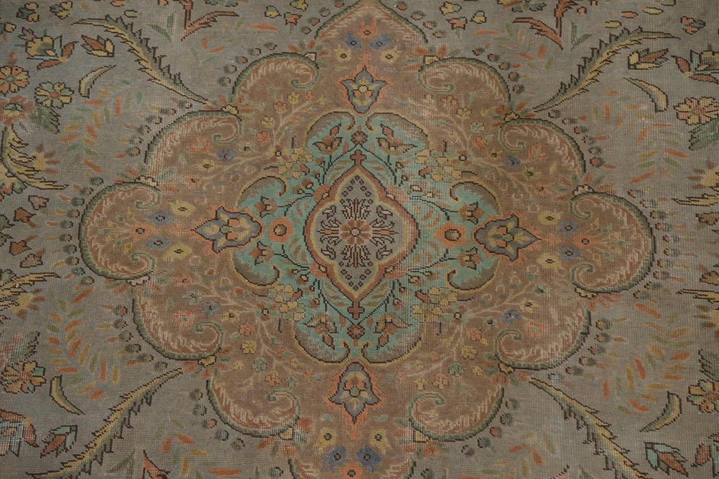 Over-Dyed Tabriz Persian Area Rug 9x13