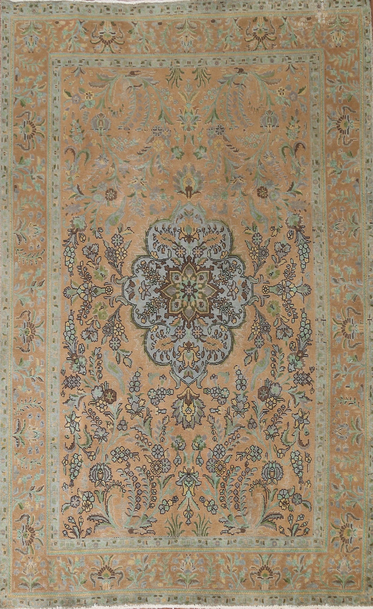 Over-Dyed Tabriz Persian Area Rug 7x10