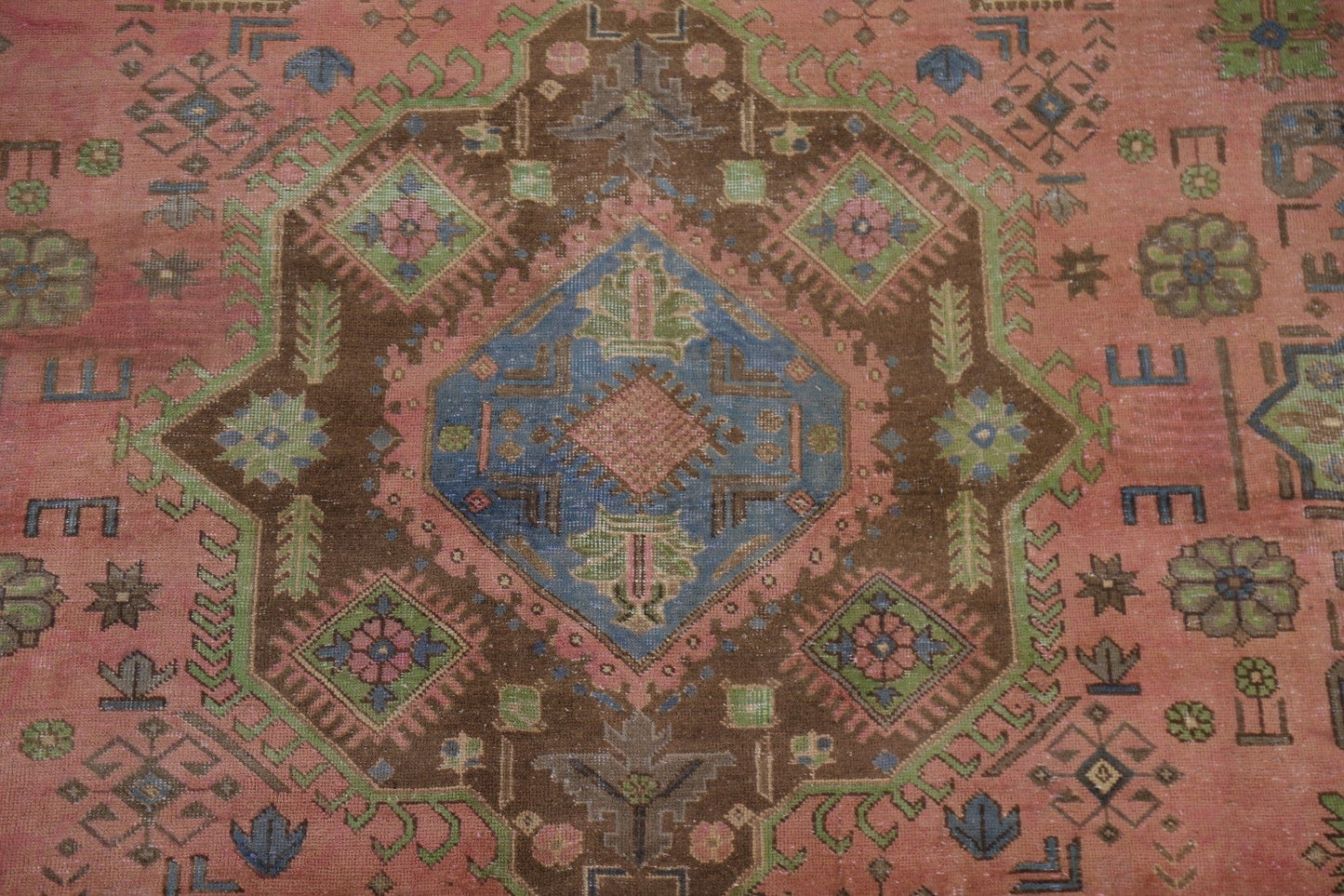 Distressed Over-Dyed Tabriz Persian Area Rug 10x13