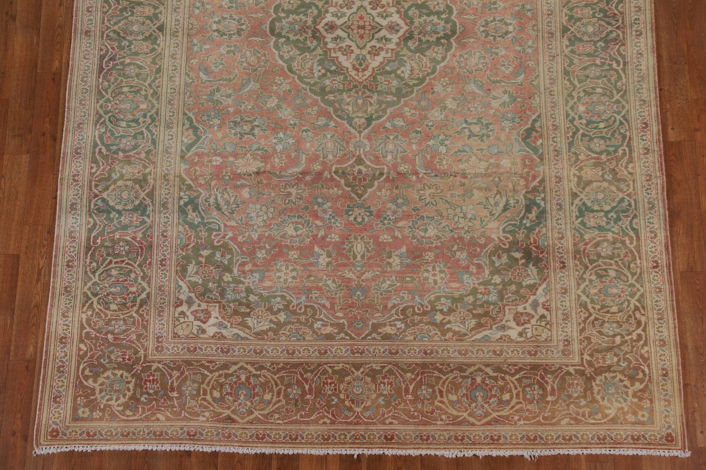 Distressed Over-Dyed Mashad Persian Area Rug 7x10