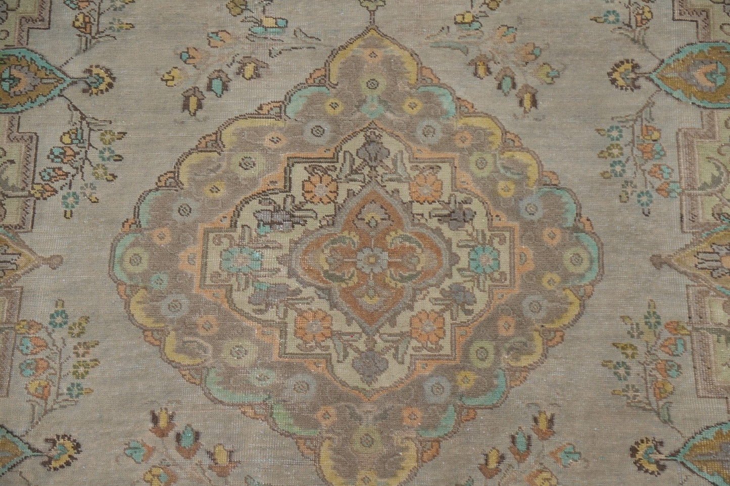 Distressed Over-Dyed Tabriz Persian Area Rug 8x11