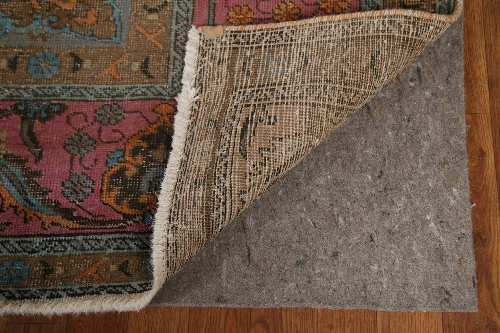 Distressed Over-Dyed Tabriz Persian Area Rug 10x13