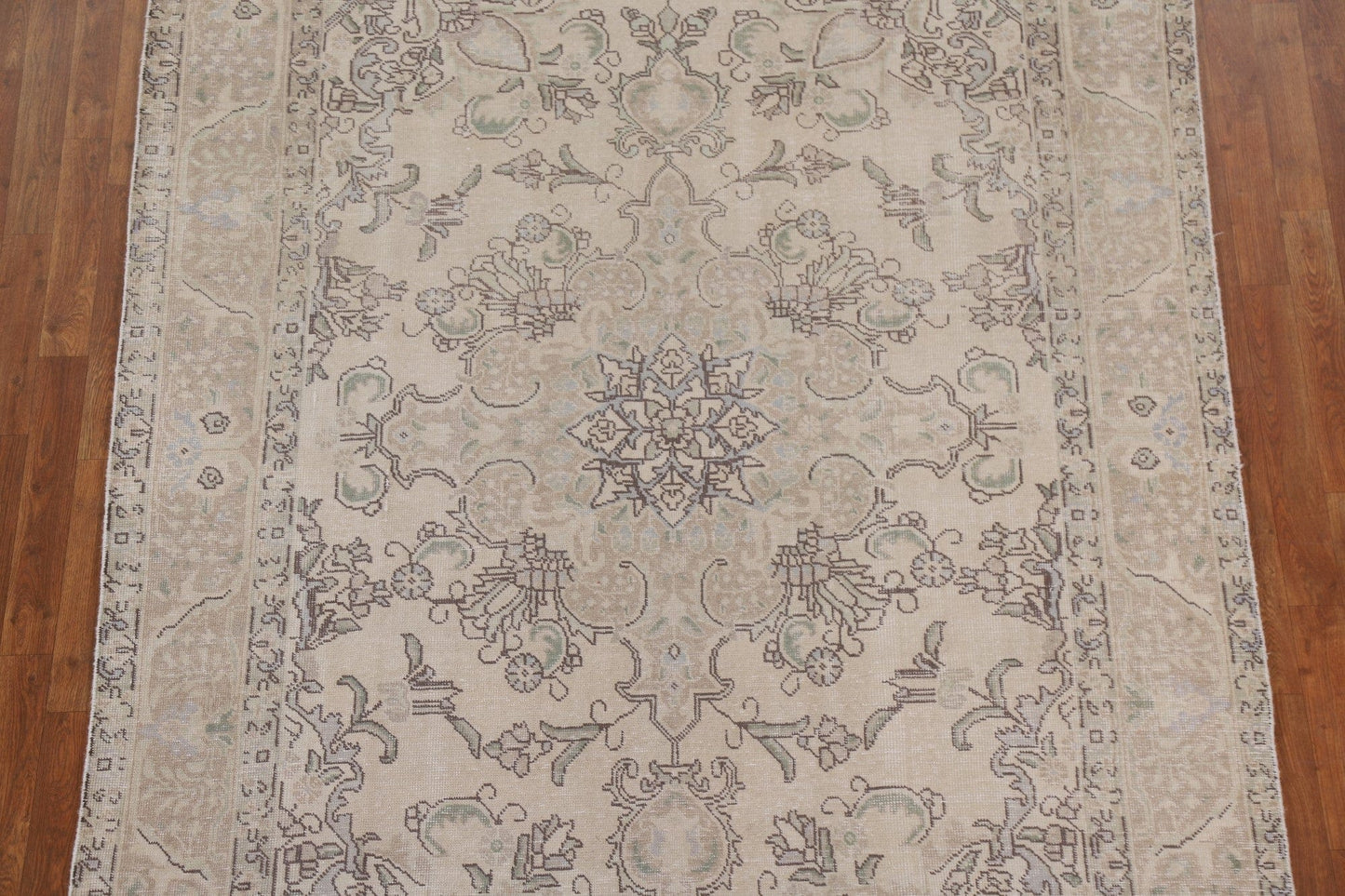 Distressed Tabriz Persian Area Rug 6x9