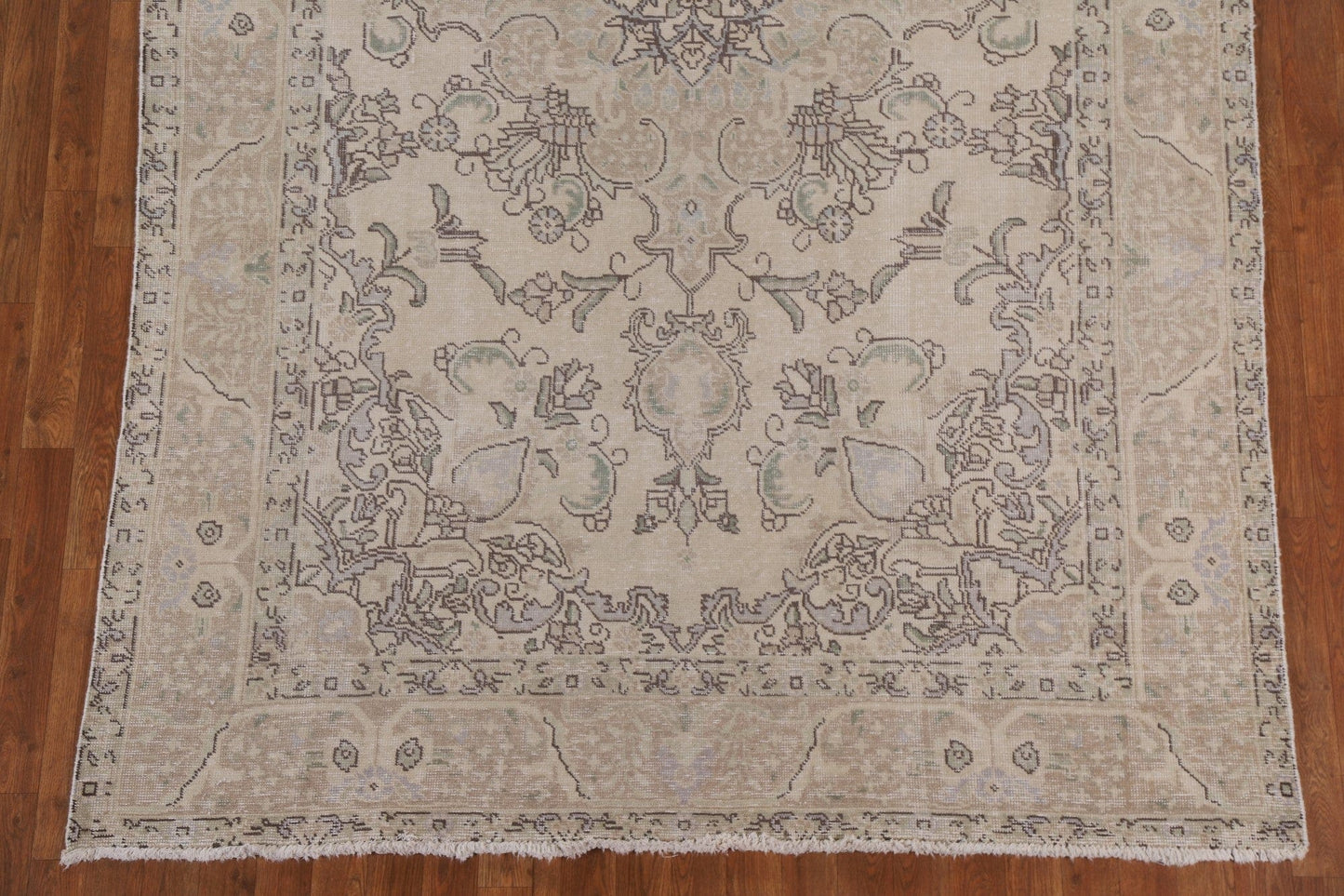 Distressed Tabriz Persian Area Rug 6x9