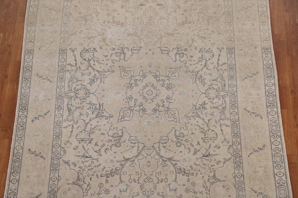 Distressed Tabriz Persian Area Rug 6x10