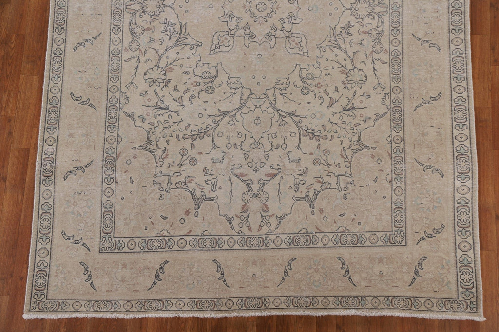 Distressed Tabriz Persian Area Rug 6x10