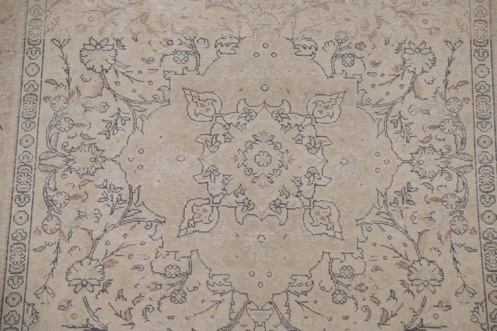 Distressed Tabriz Persian Area Rug 6x10