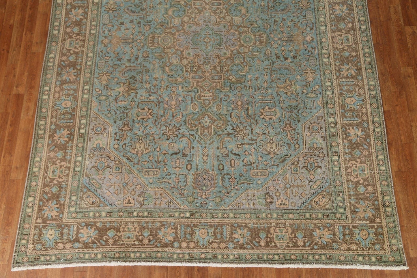 Distressed Over-Dyed Tabriz Persian Area Rug 8x11