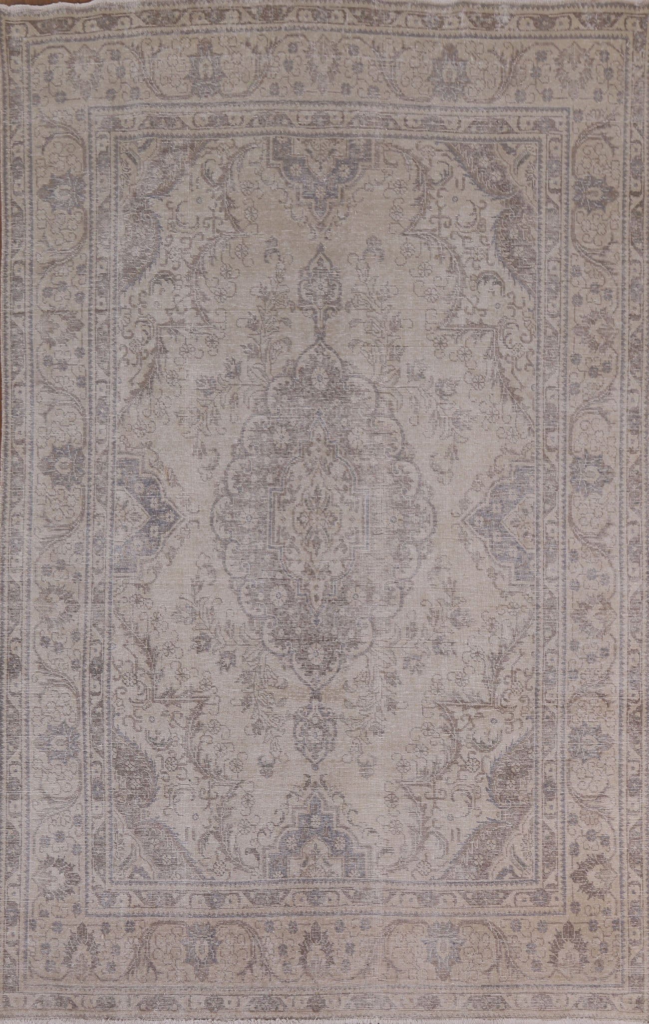 Distressed Tabriz Persian Area Rug 7x10