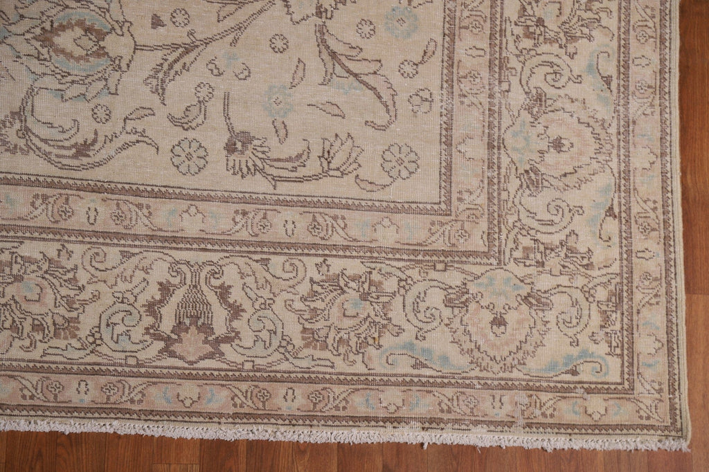 Distressed Tabriz Persian Area Rug 10x13