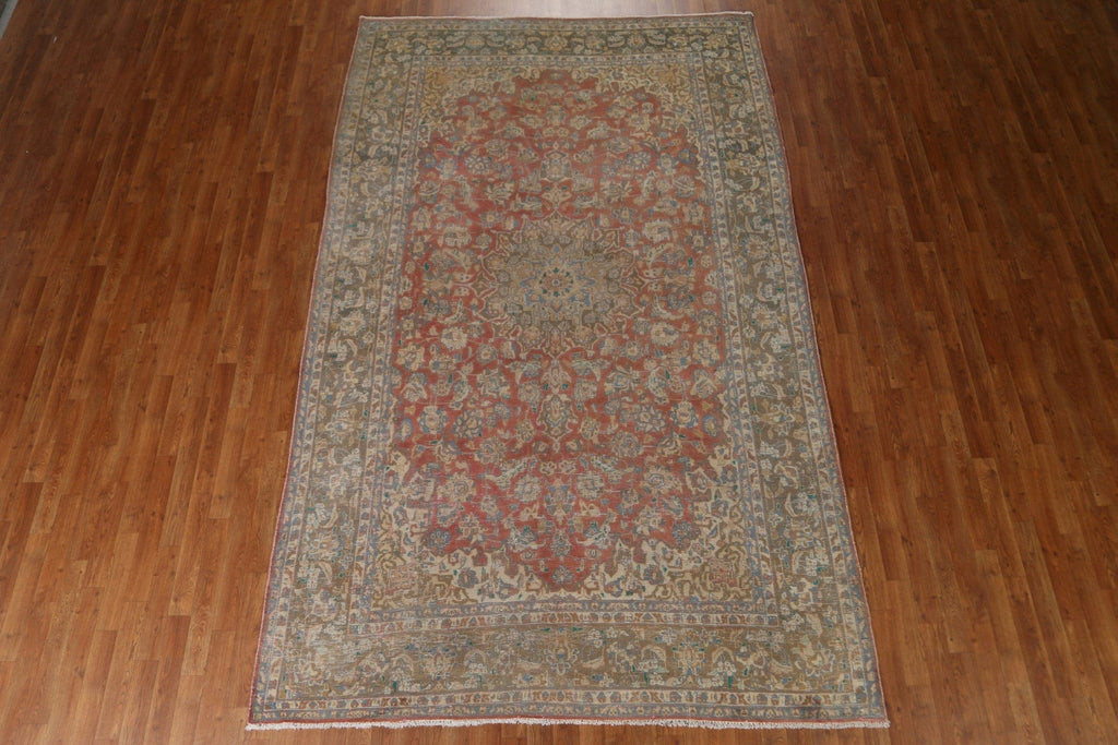 Traditional Mashad Persian Area Rug 7x11