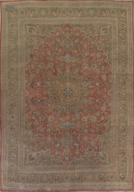 Traditional Mashad Persian Area Rug 9x12