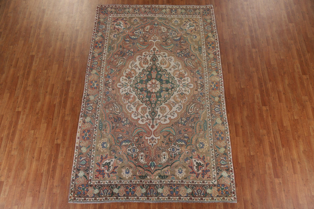 Vintage Bakhtiari Persian Area Rug 7x11