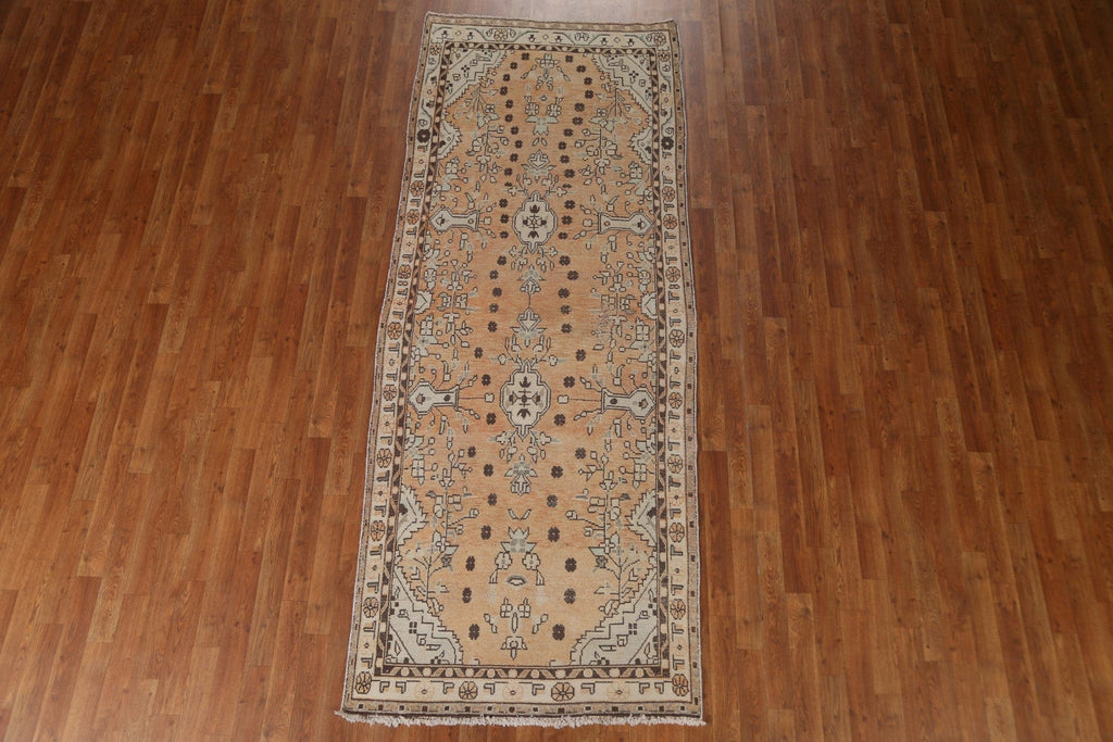 Vintage Hamedan Persian Runner Rug 4x9