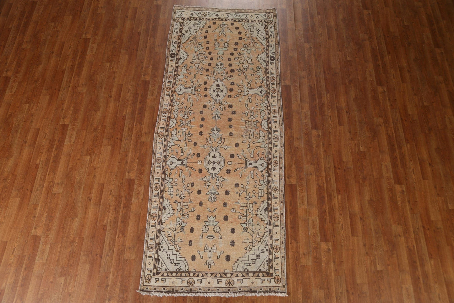 Vintage Hamedan Persian Runner Rug 4x9