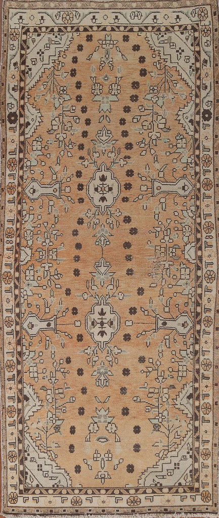 Vintage Hamedan Persian Runner Rug 4x9