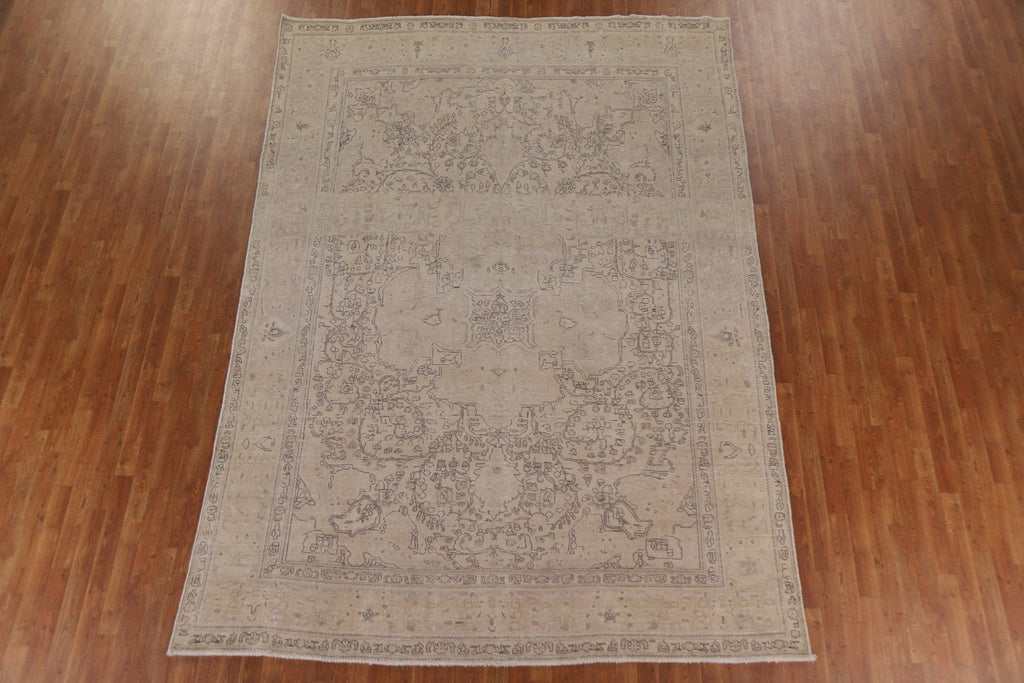 Distressed Tabriz Persian Area Rug 8x12