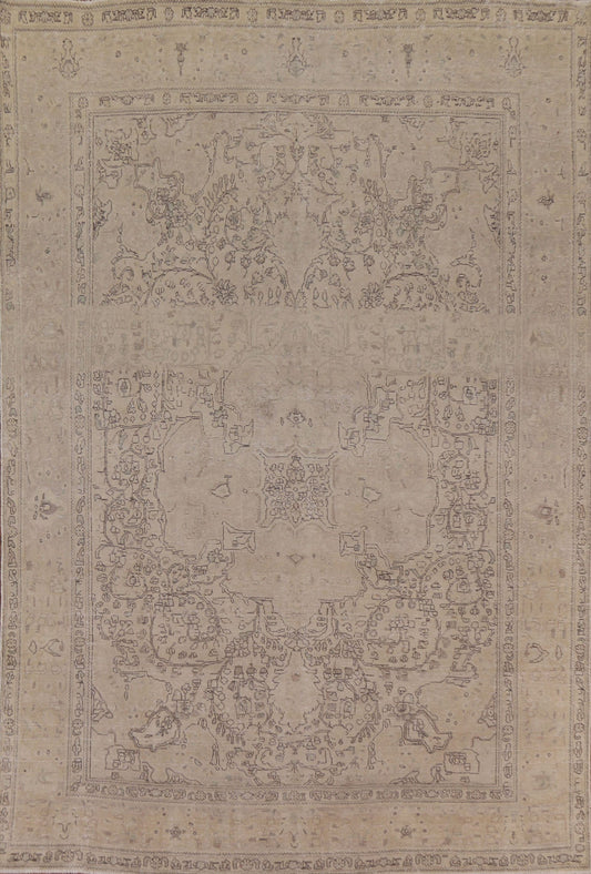 Distressed Tabriz Persian Area Rug 8x12