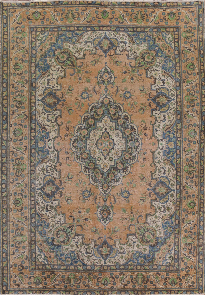 Vintage Tabriz Persian Area Rug 8x11