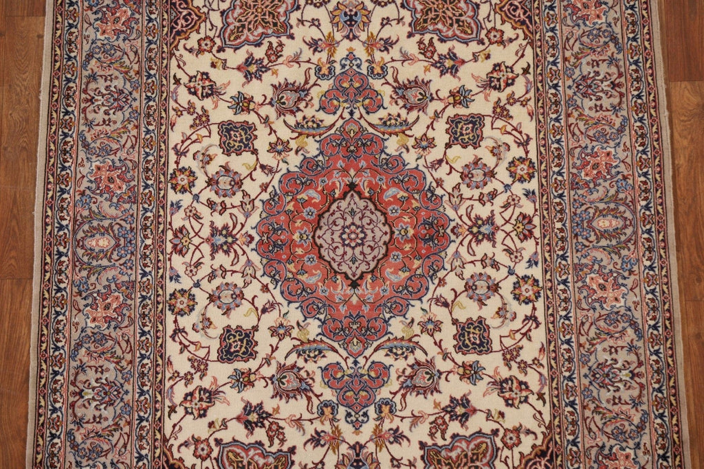Wool/Silk Isfahan Persian Area Rug 4x6