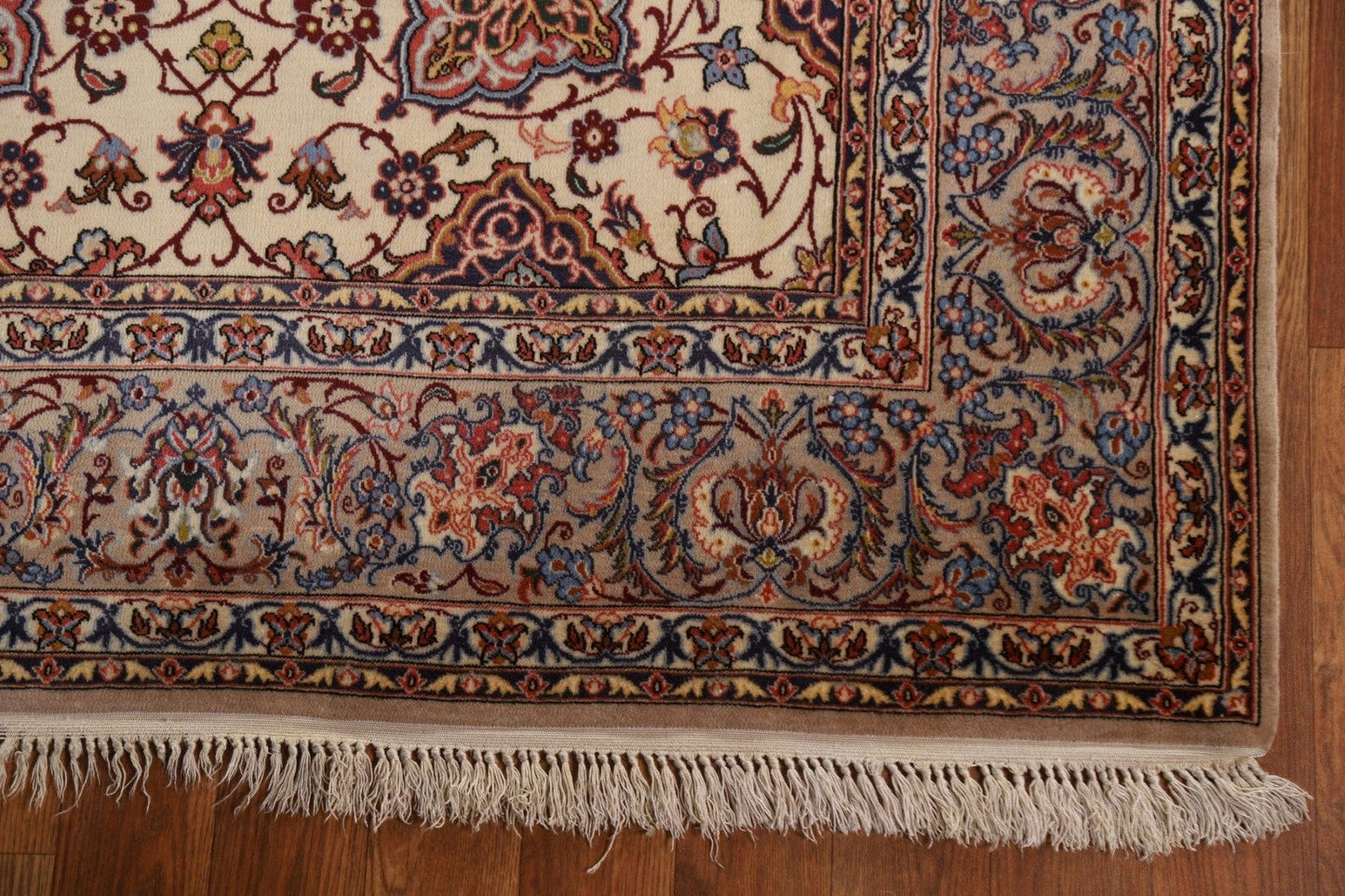 Wool/Silk Isfahan Persian Area Rug 4x6