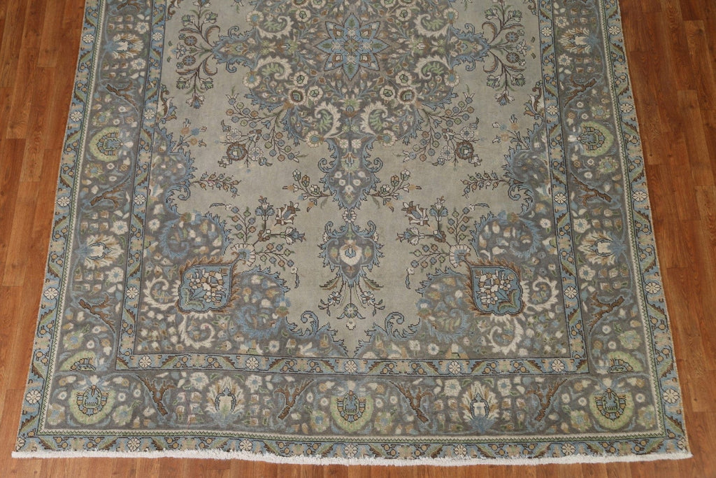 Distressed Over-Dyed Tabriz Persian Area Rug 8x11