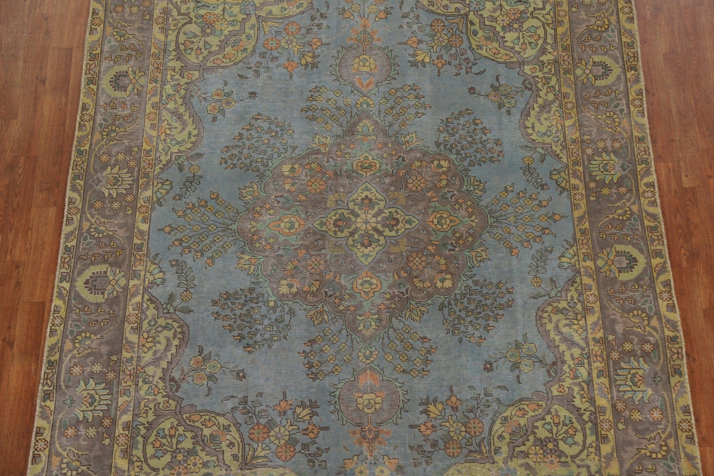 Distressed Tabriz Persian Area Rug 7x10