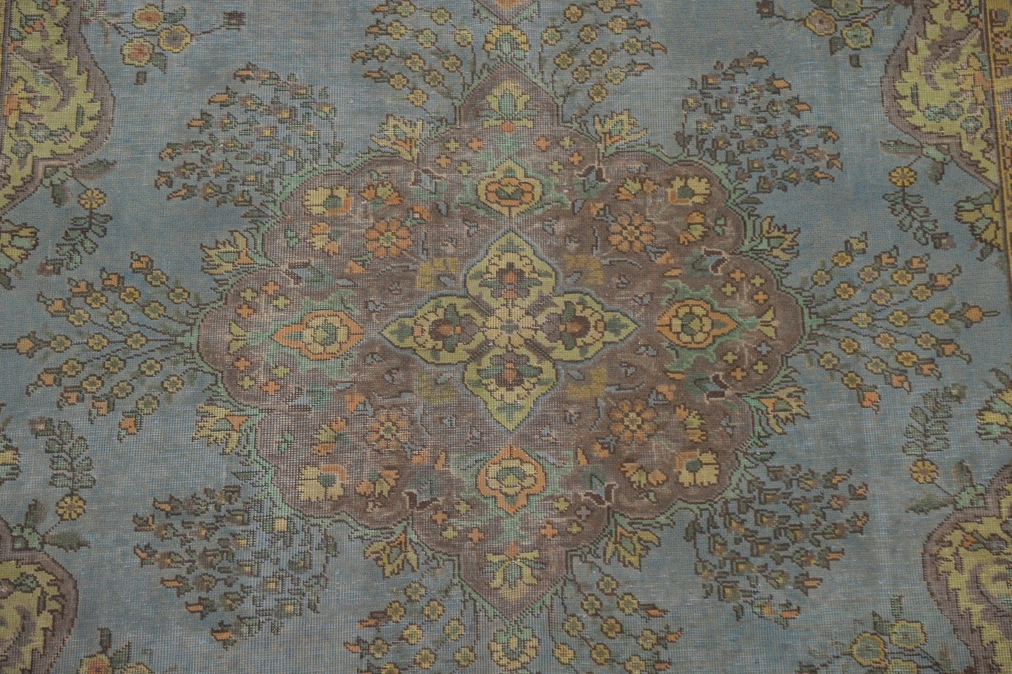 Distressed Tabriz Persian Area Rug 7x10