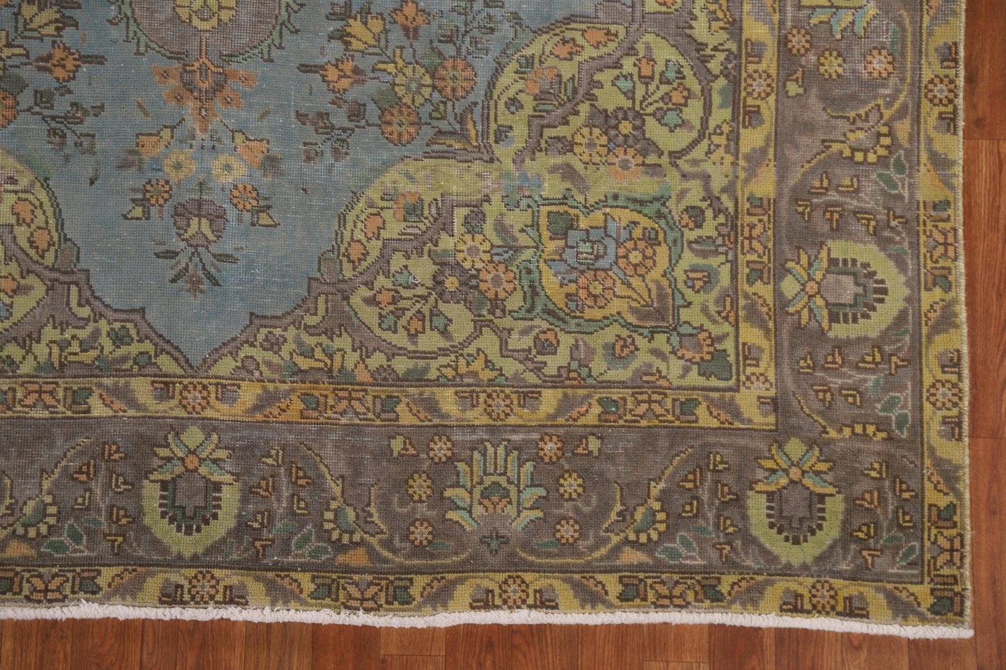 Distressed Tabriz Persian Area Rug 7x10