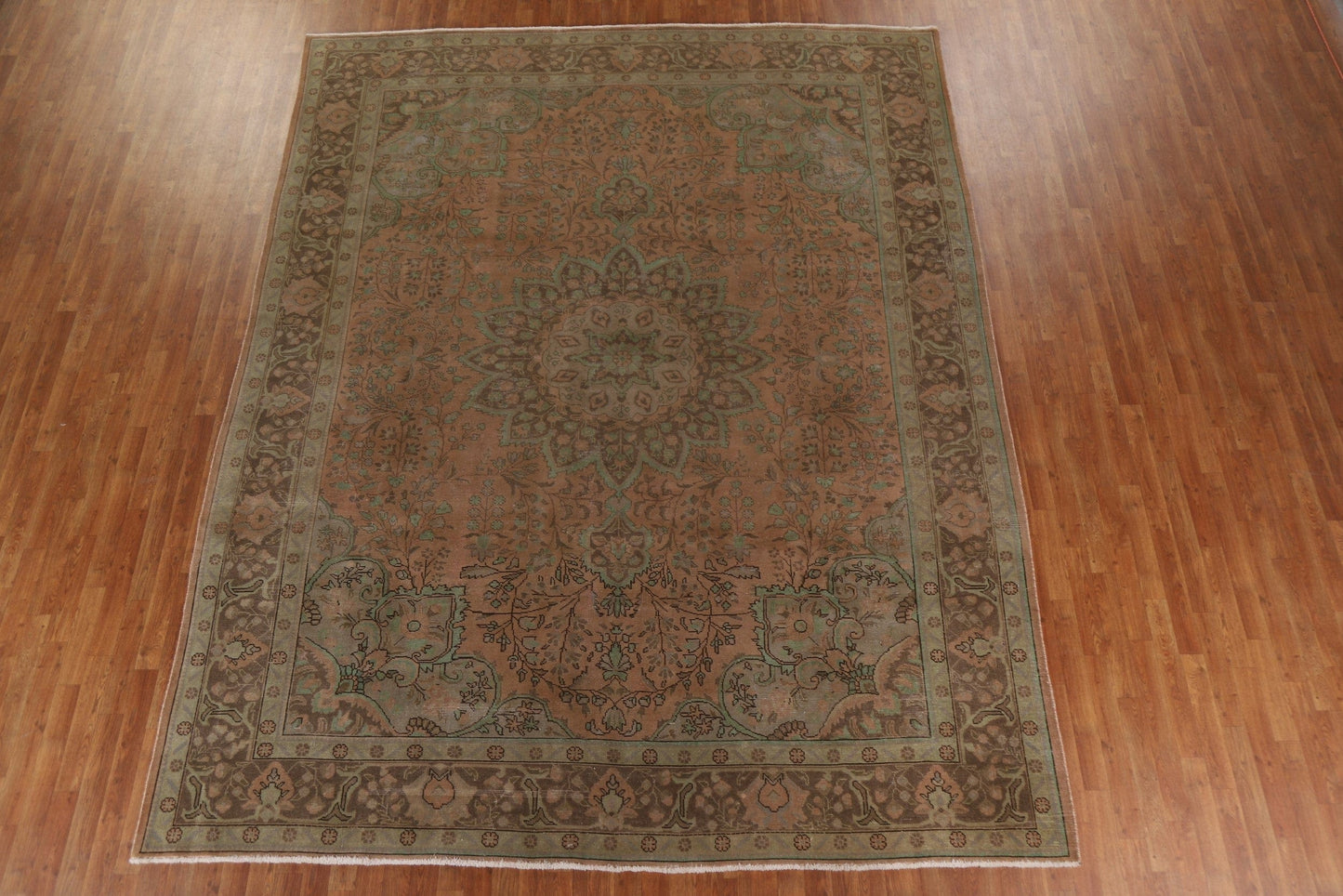 Vintage Tabriz Persian Area Rug 10x13